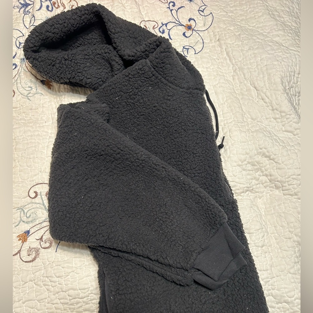 Oversized PINK Sherpa, Black, size L